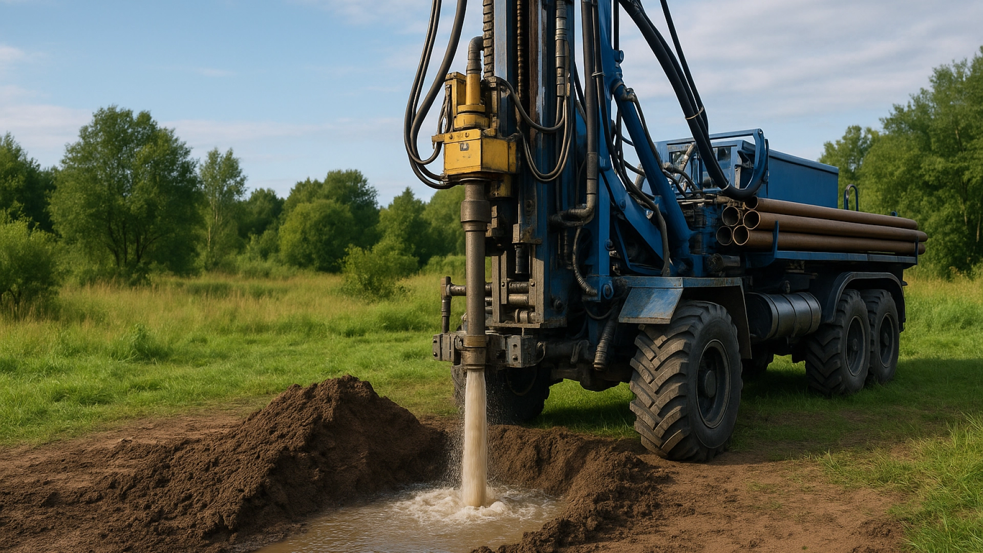 Бурение артезианских скважив в Донецке и ДНР